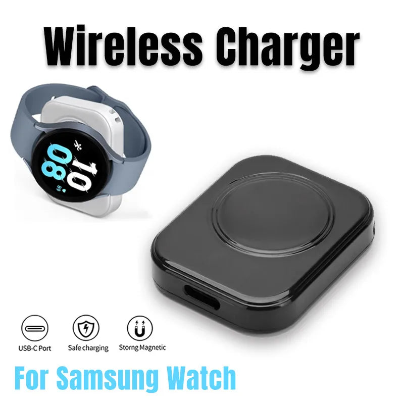 Magnetic Type C Watch Wireless Charger For Samsung Galaxy Watch Ultra/7/6/6 Classic/5 Pro/5/4 /4 classic/3/Active Fast Charging