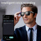 LIGE New 100W Camera Glasses Bluetooth Smart Glasses with Camera Voice Call Music Smart Sunglasses Video Sound Record AI Glasses