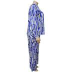 Plus Size Fat Women Two-piece Suit 4xl Ladies Set Tops Pants